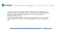 Master Data Management - An Ultimate Guide