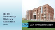 JECRC University Distance Education
