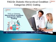 FAQ On Diabetic Hierarchical Condition Categories (HCC) Coding