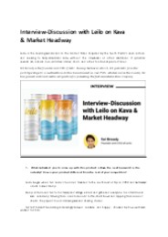 Interview-Discussion with Leilo on Kava & Market Headway