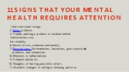 Mental Health Services: Examples And Need