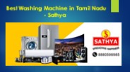 Best Washing Machine Showroom online in Chennai