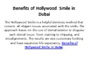 Benefits of Hollywood Smile in Dubai