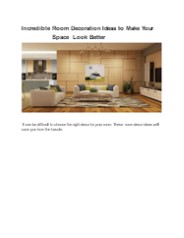 Easy Tips To Decorate Your Home