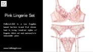 Pink lingerie set