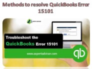Methods to resolve QuickBooks Error 15101