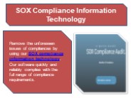 SOX Compliance Information Technology