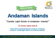 Candle Light Dinner in Andaman Islands