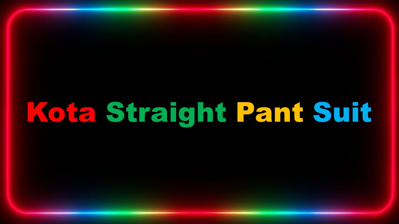Kota Straight Pant Suit