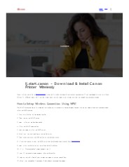 Canon ij Printer setup