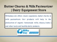 Butter Churns & Milk Pasteurizer | Dairy Equipment Store