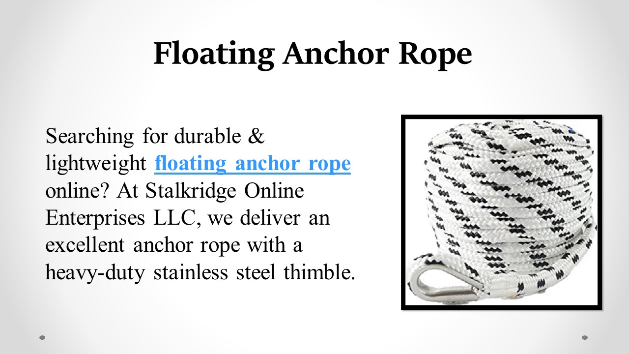 PPT Floating Anchor Rope PowerPoint presentation free to download