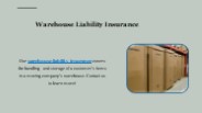 Warehouse Liability Insurance