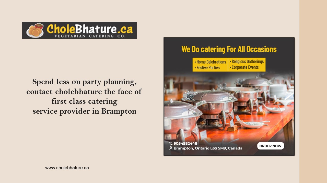 PPT Spend less on party planning, contact cholebhature the face of