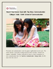 Top Mass Communication Colleges India