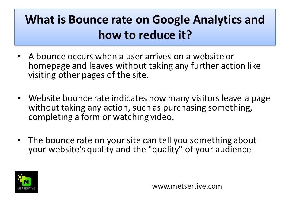 Why Tracking Google Analytics bounce rate is critical?