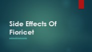 Side Effects Of Fioricet