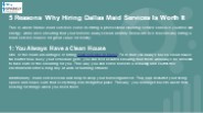 5 Reasons Why Hiring Dallas Maid Services Is Worth It