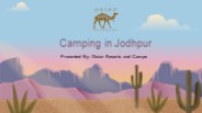 Beautiful Experience Of Camping In Jodhpur