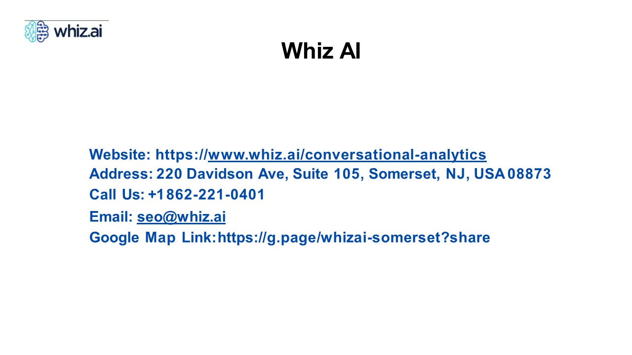 Conversational Analytics | Whiz AI
