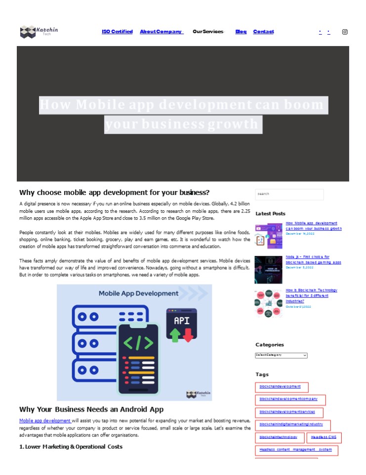 How Mobile app development can boom your business growth
