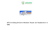 Differentiating Between Medicare Repair and Replacement in DME