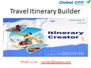 Travel Itinerary Builder