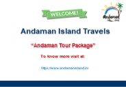 Andaman Tour Package