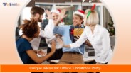 Ideas to host office Christmas party