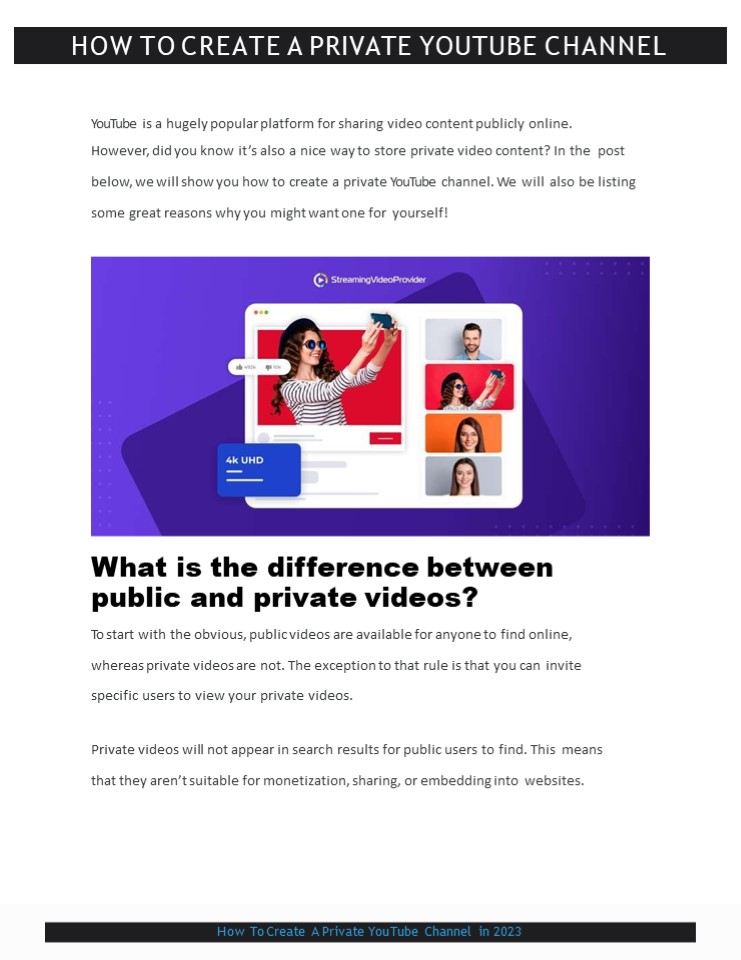 PPT What Is The Easiest Way To Create A Private YouTube Channel