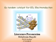Tandem catalyst for CO2 reduction