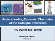 Understanding Dynamic chemistry at the Catalytic Interface