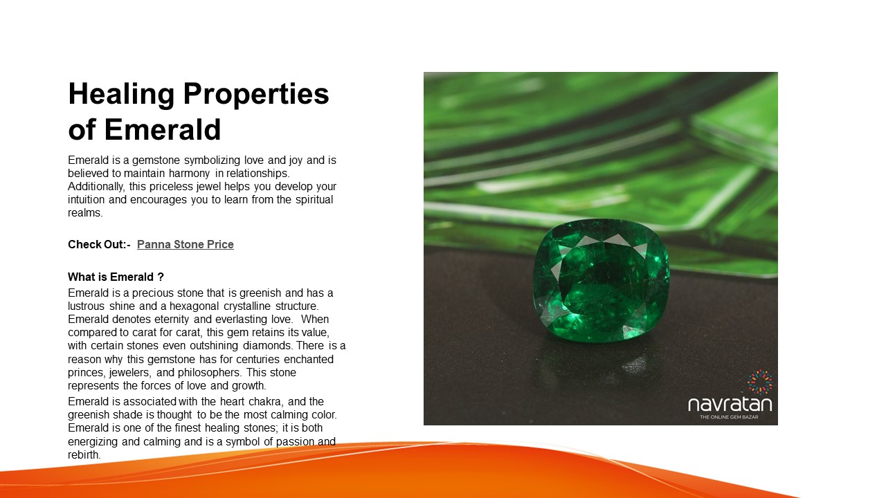 PPT Healing Properties of Emerald PowerPoint presentation free to