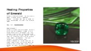 Healing Properties of Emerald
