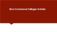 Best Commerce Colleges In India