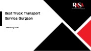 Truck Transport Service in Gurgaon