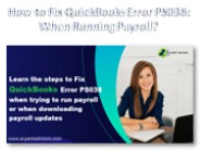 Fix QuickBooks Error PS038: When Running Payroll
