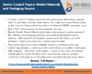 Barrier Coated Papers Market