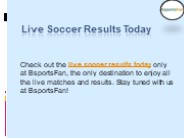 Live Soccer Results Today