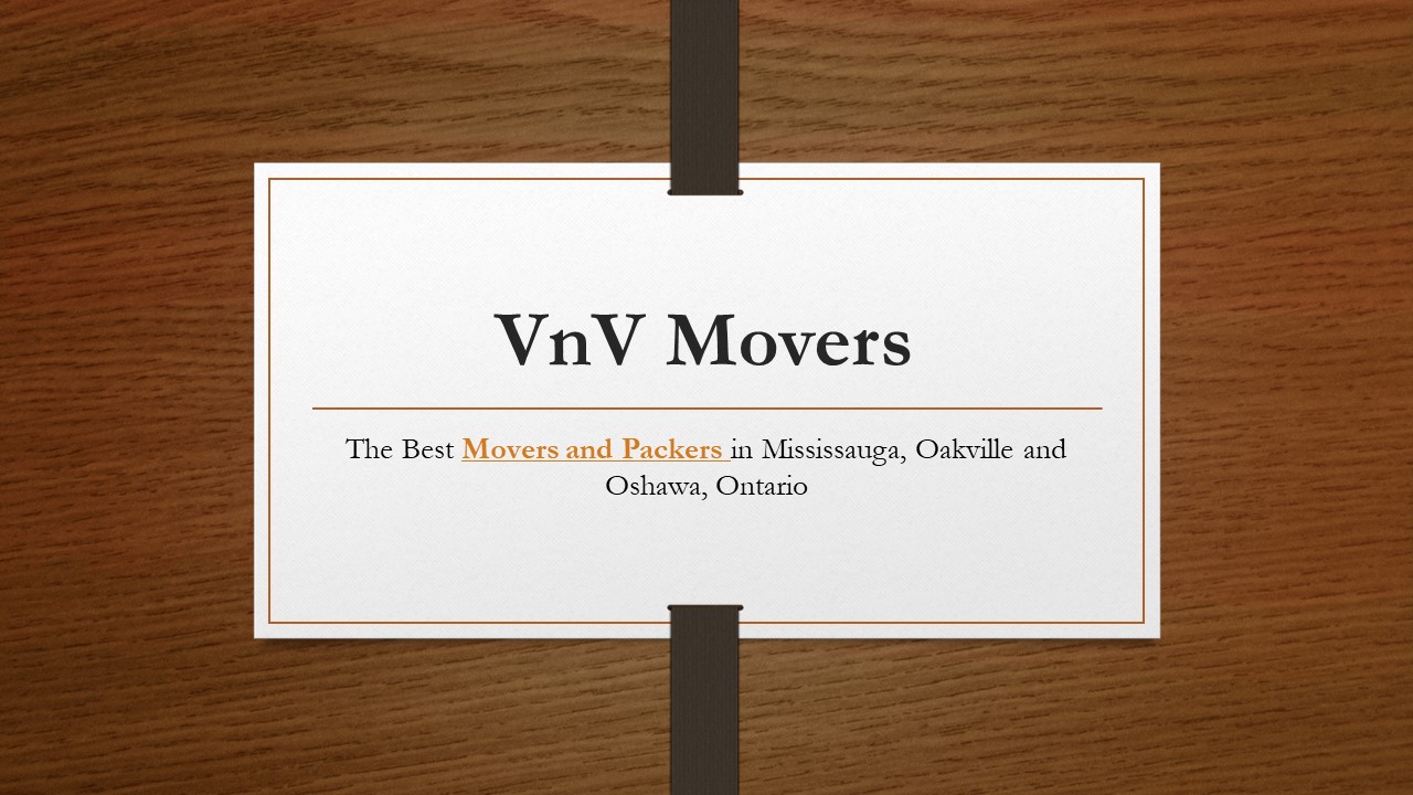 VnV Movers - The Best Moving Company