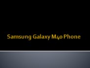 Samsung Galaxy M40 Phone
