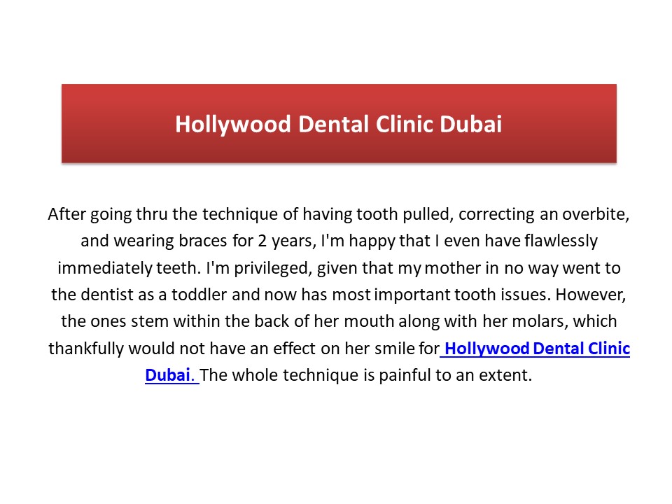 Hollywood Dental Clinic Dubai