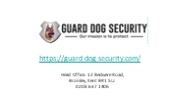 Guard Dog Security - PPT