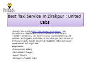 Best Taxi Service In Zirakpur : United Cabs