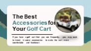 The Best Accessories for Your Golf Cart