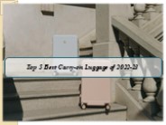Top 5 Best Carry-on Luggage of 2022-23