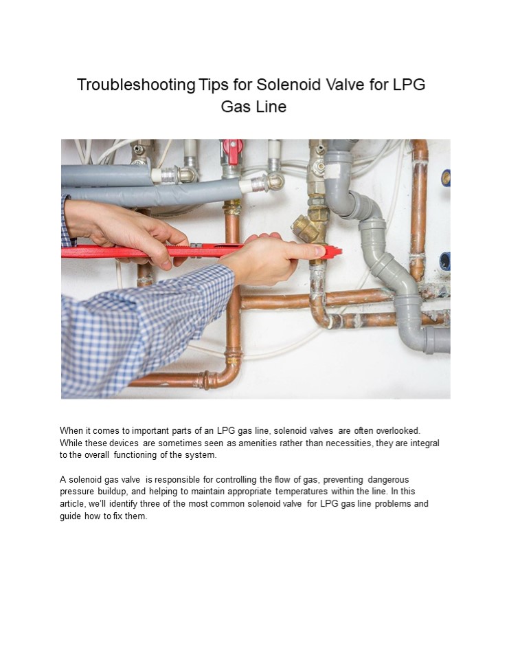 PPT Troubleshooting Tips for Solenoid Valve for LPG Gas Line PowerPoint presentation free to