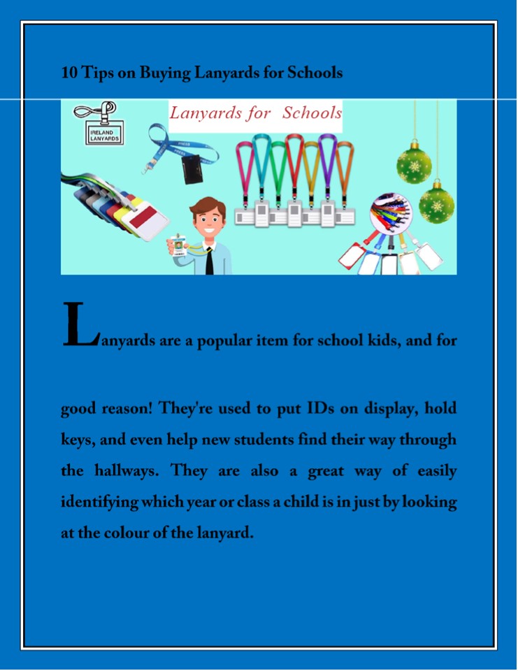 10 Tips on Buying Lanyards for Schools