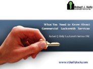 Commercial Locksmith Services