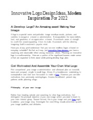 Innovative Logo Design Ideas, Modern Inspiration For 2022